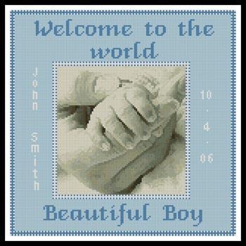 click here to view larger image of Baby Boy Hand Sampler (chart)