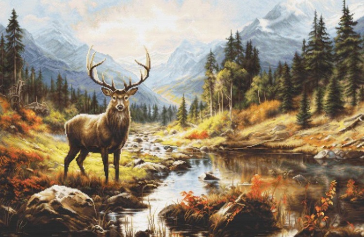 click here to view larger image of Greatness of Nature, The (counted cross stitch kit)