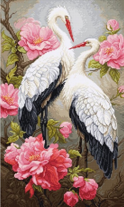 click here to view larger image of Guests of Spring (counted cross stitch kit)