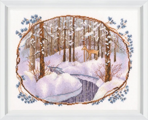click here to view larger image of Winter Island (counted cross stitch kit)