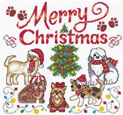click here to view larger image of Dog Gone Christmas - Ursula Michael (counted cross stitch kit)