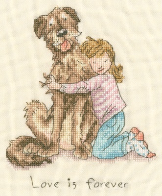 click here to view larger image of Love is Forever (counted cross stitch kit)