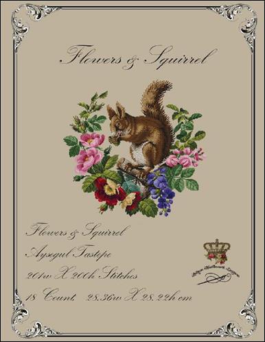 click here to view larger image of Flowers and Squirrel (chart)
