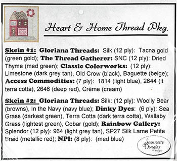 Heart and Home Thread Pack
