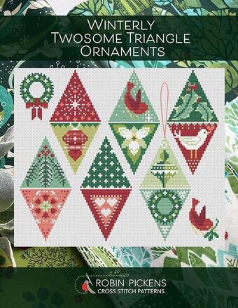 Winterly Twosome Triangle Ornaments