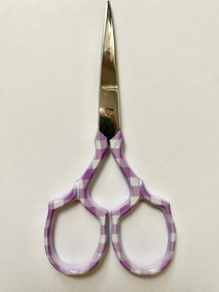 click here to view larger image of Scissors - Purple Gingham (accessory)