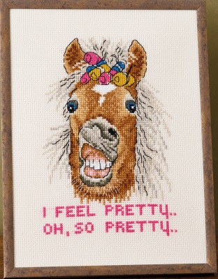 click here to view larger image of I Feel Pretty (counted cross stitch kit)