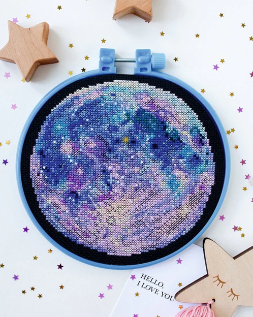 click here to view larger image of Moons Melody (counted cross stitch kit)