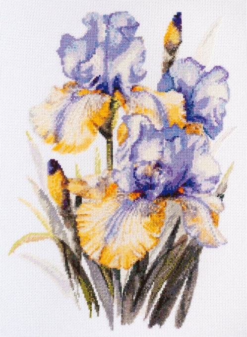 click here to view larger image of Irises (counted cross stitch kit)