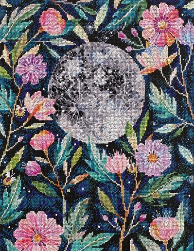 click here to view larger image of Moon Secrets (counted cross stitch kit)