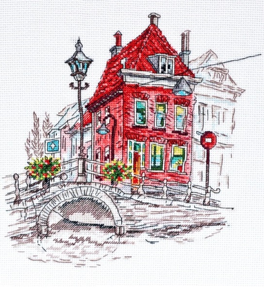 click here to view larger image of Colored Town (counted cross stitch kit)