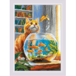Ginger Observer  - click here for more details about counted cross stitch kit