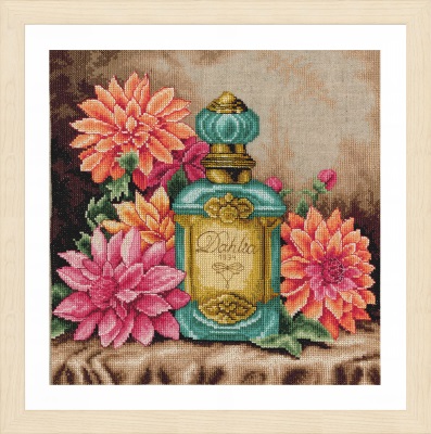 click here to view larger image of Scent of Dahlia, The (counted cross stitch kit)