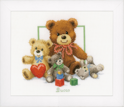 click here to view larger image of Cuddly Bears (counted cross stitch kit)