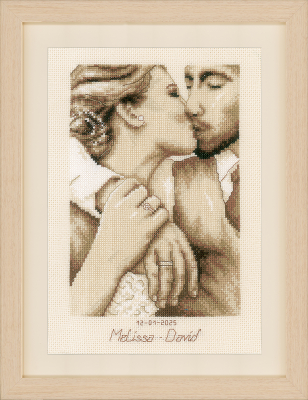 click here to view larger image of Loving Kiss (counted cross stitch kit)