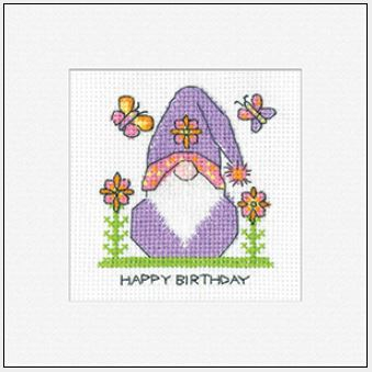 click here to view larger image of Gonk - Birthday Flower (counted cross stitch kit)