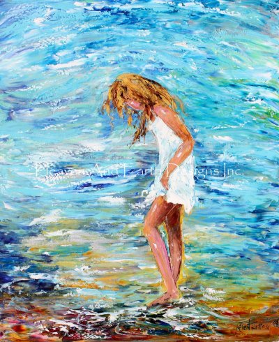 Girl on Beach - Karen Tarlton