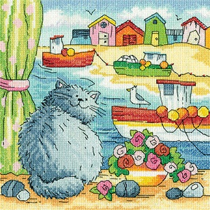 click here to view larger image of Beach View (counted cross stitch kit)
