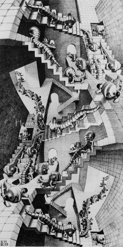 click here to view larger image of House of Stairs/Mini - M C  Escher (chart)
