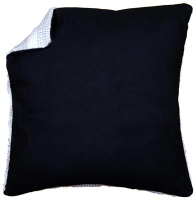 Cushion Back without Zipper - Black