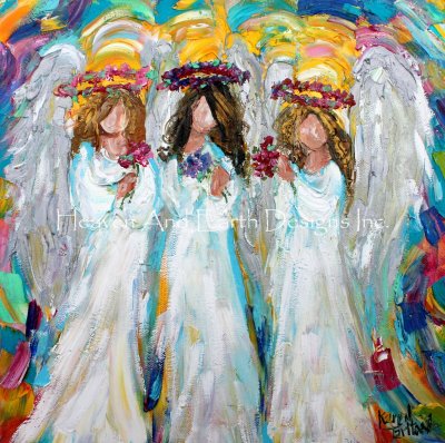 Three Spring Angels - Karen Tarlton