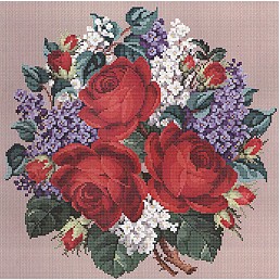 Roses and Lilacs Bouquet
