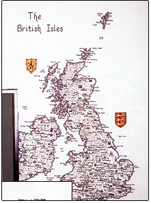 Map of British Isles - Britain in Stitches