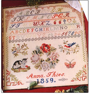 click here to view larger image of Sampler - Anna 1859 (chart)