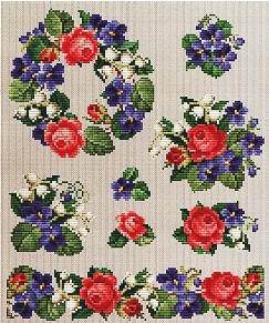 click here to view larger image of Roses and Violets Series 1 (chart)