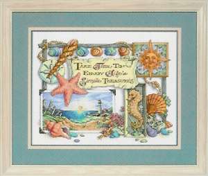 click here to view larger image of Simple Treasures (counted cross stitch kit)