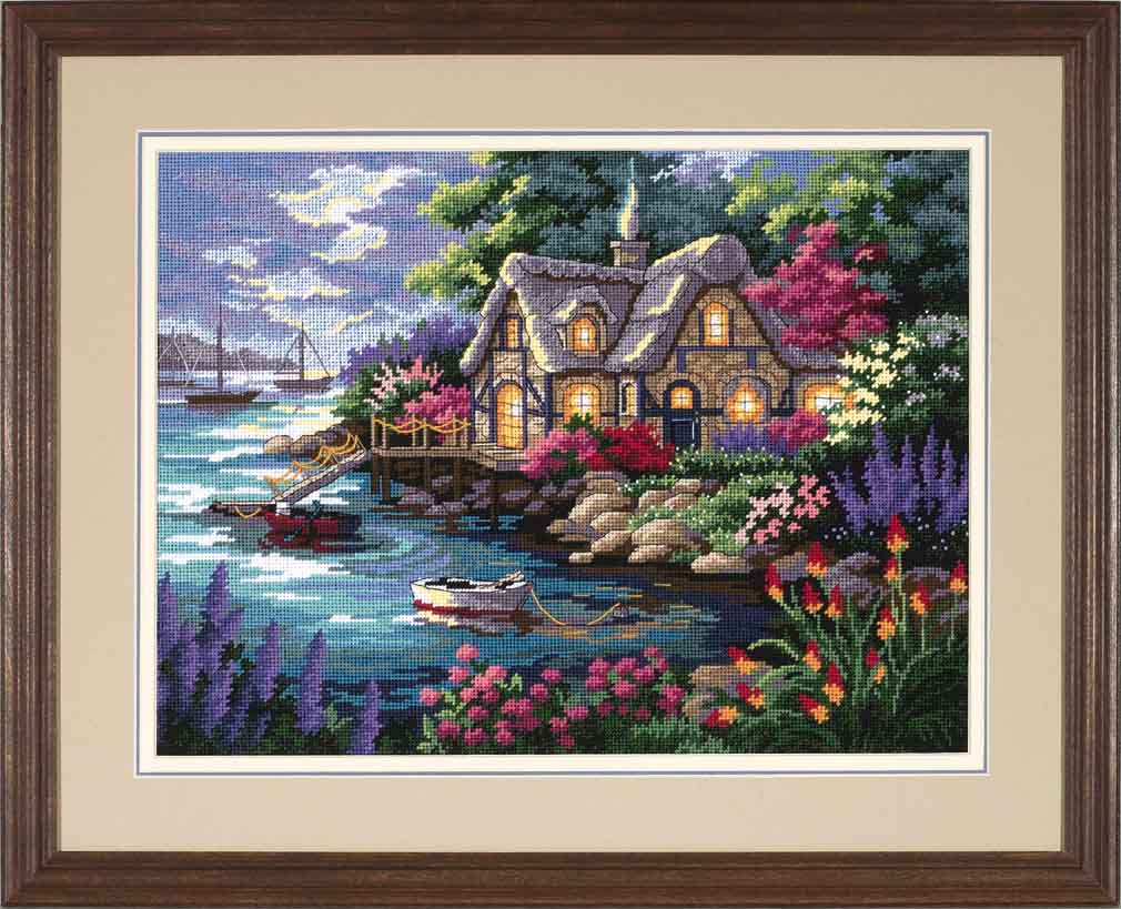 click here to view larger image of Cottage Cove (needlepoint kits)