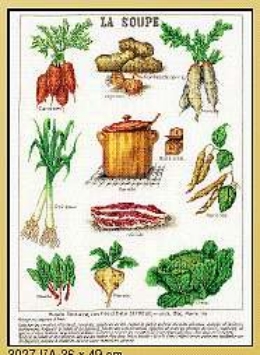 click here to view larger image of La Soupe - Linen (counted cross stitch kit)