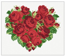 click here to view larger image of Heart of Roses (chart)