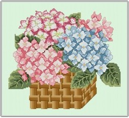 click here to view larger image of Hydrangea Basket (chart)