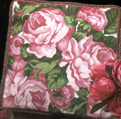 click here to view larger image of Cabbage Roses Needlepoint  (needlepoint kits)