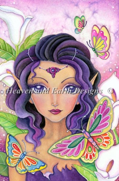 click here to view larger image of Merbutterfly Fairy Freedom - Quick Stitch (chart)