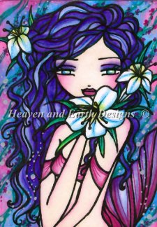 Easter Lily Mermaid Quick Stitch - Hannah Dale