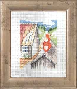 click here to view larger image of Red Cat On Roof (counted cross stitch kit)