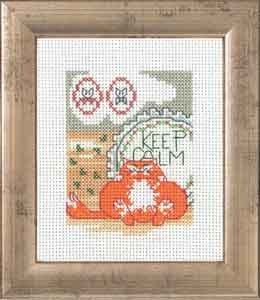 click here to view larger image of Red Cat Sitting (counted cross stitch kit)