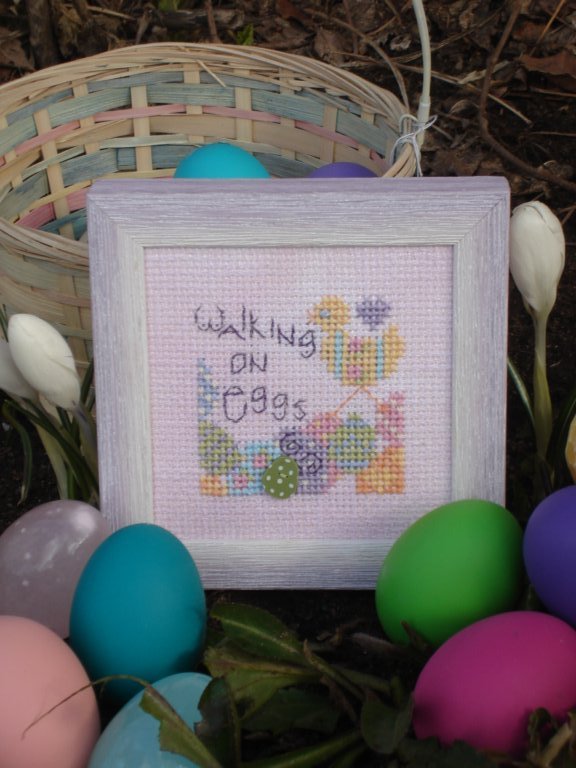 click here to view larger image of Walking on Eggs (counted cross stitch kit)
