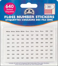Floss Number Stickers - DMC