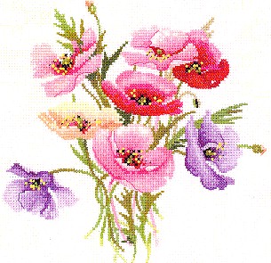 click here to view larger image of Poppy Posy  - Posies (chart only) (chart)