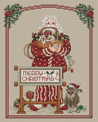 click here to view larger image of Stitching Santa (chart)