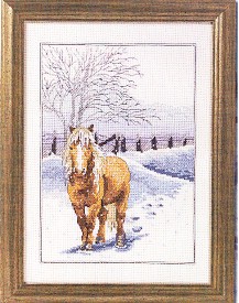 click here to view larger image of Winter Horse (counted cross stitch kit)