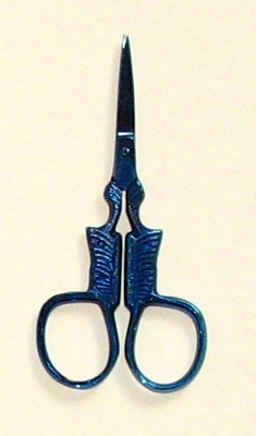 Blue Titanium Butterfly Scissors