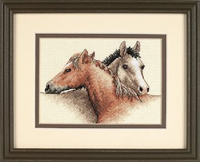 click here to view larger image of Horse Pals (counted cross stitch kit)