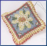 click here to view larger image of Beaded Pin Pillow - Daisy Dream (2003) (counted cross stitch kit)