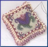 click here to view larger image of Beaded Pin Pillow - Cameo Tulip (2003) (counted cross stitch kit)