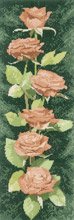Peach Roses - Flower Panels (chart only)