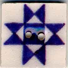 Blue Ohio Star Button